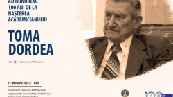 Professor and academician Toma Dordea, honored on the 100th anniversary of his birth